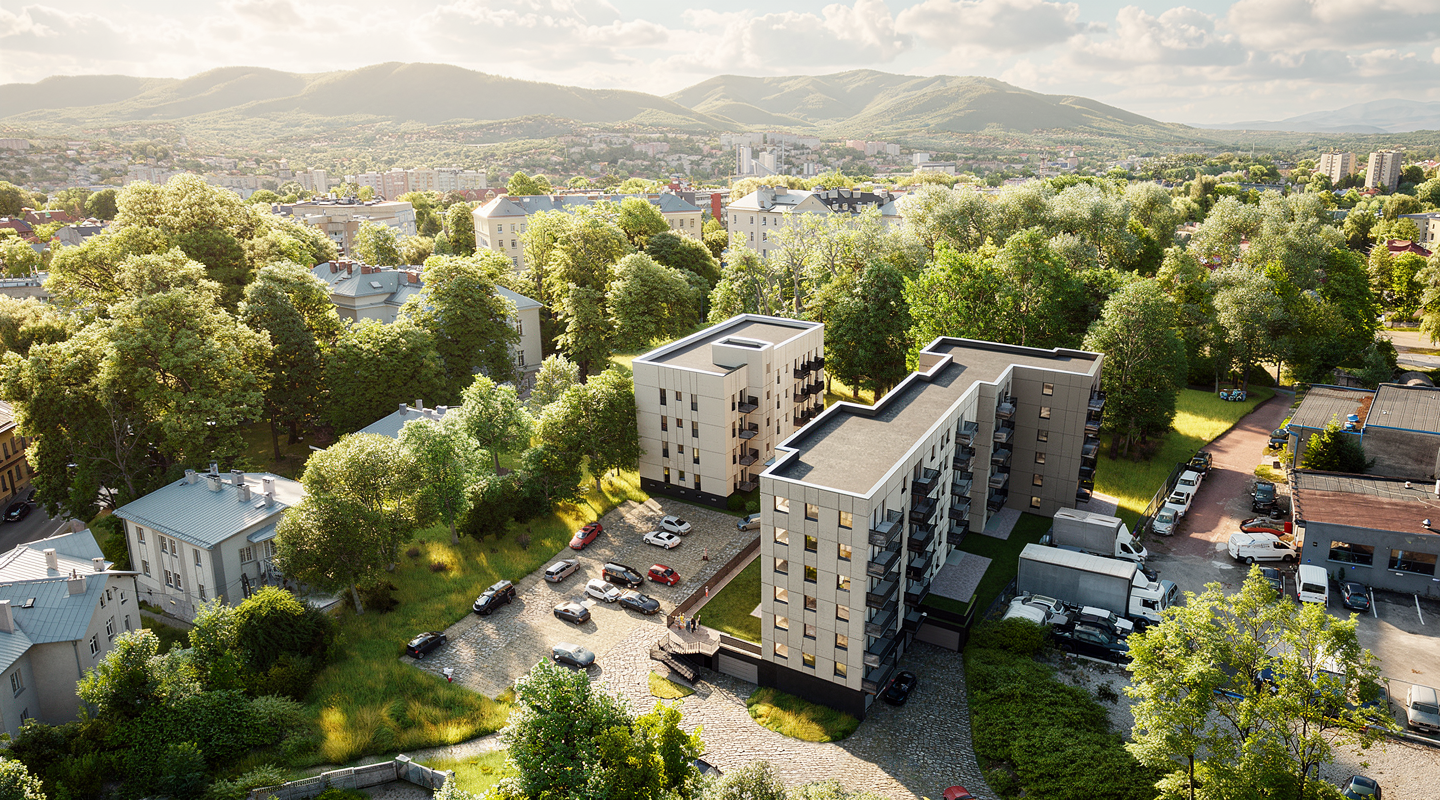 Wizualizacje osiedla wielorodzinnego – OK OFFICE - ujęcie 1